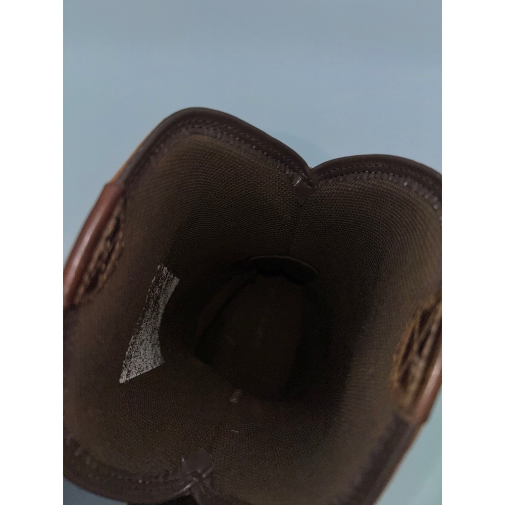 CODY JAMES Cowboy Boot Western Kids Brown Leather Square Toe Boys Little Youth 3 - Picture 10 of 13